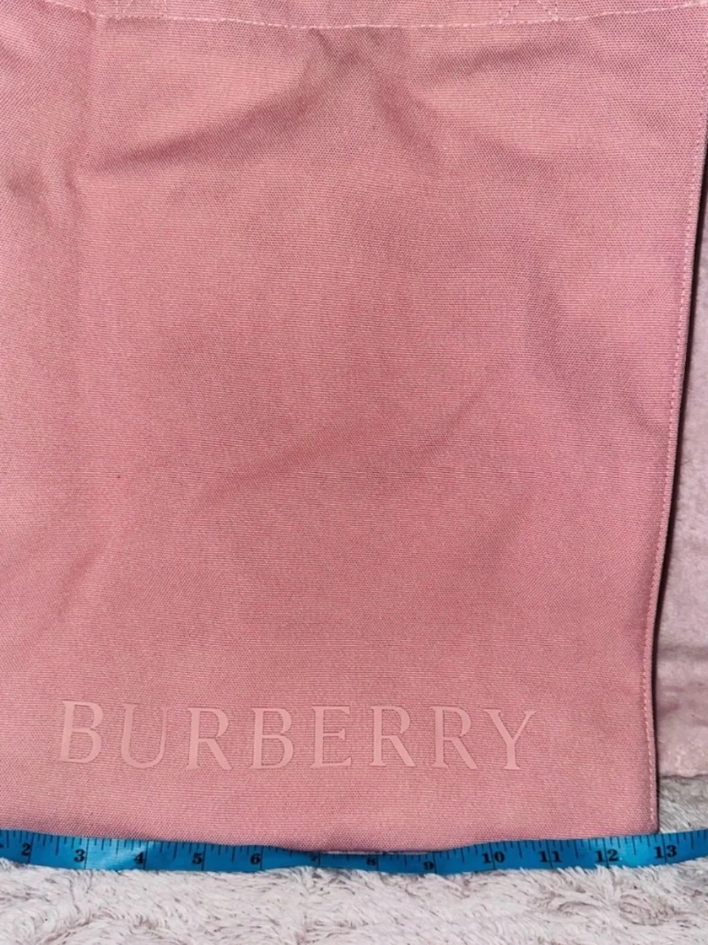 Burberry Blush Pink Canvas Tote with Logo